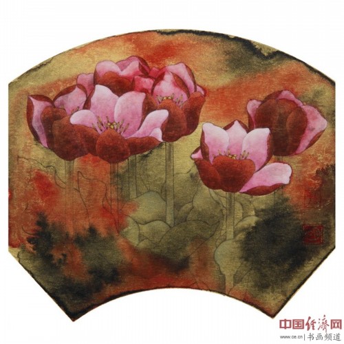 孙明工笔画作品