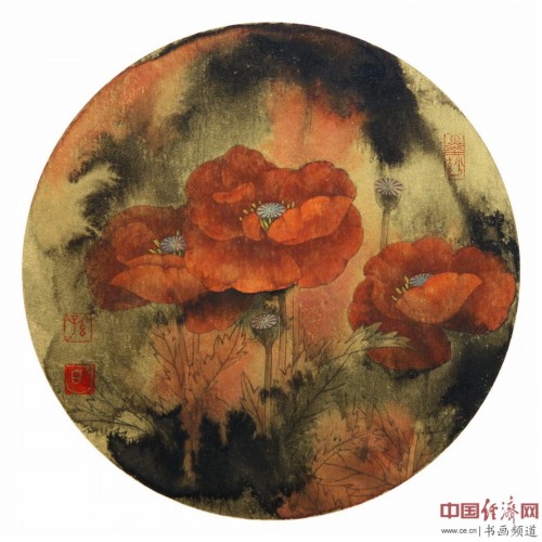 孙明工笔画作品