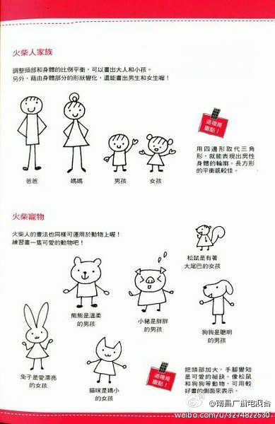 火柴人儿童画