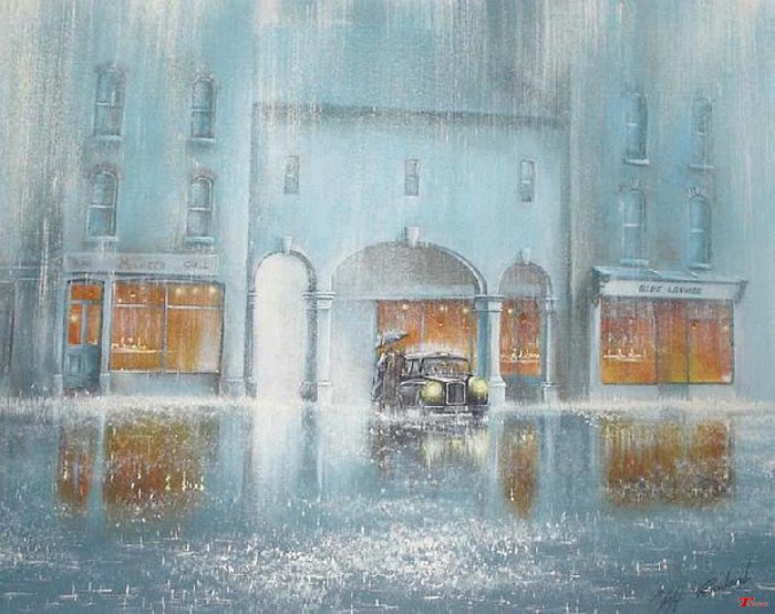 英国画家Jeff Rowland油画作品