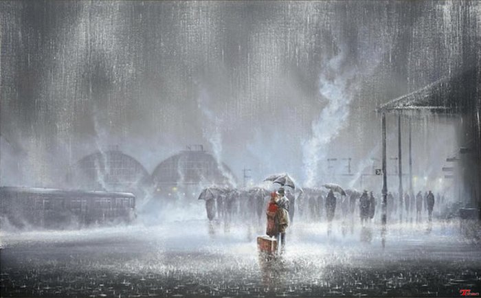 英国画家Jeff Rowland油画作品