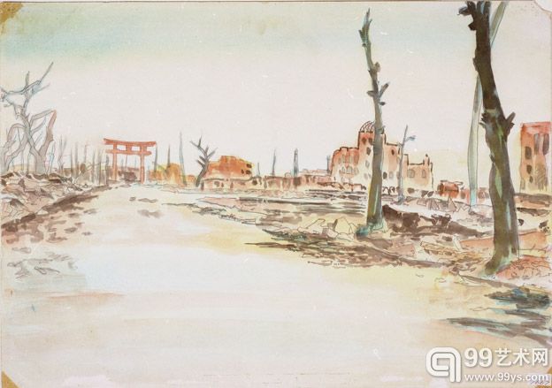 日本原子弹爆炸幸存者画作欣赏