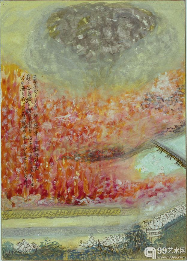 日本原子弹爆炸幸存者画作欣赏