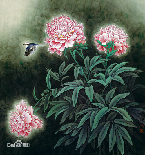 王天胜工笔画作品