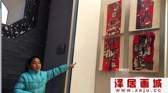 少儿红色版画系列作品