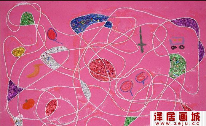 少儿美术作品：玩•迷宫寻宝
