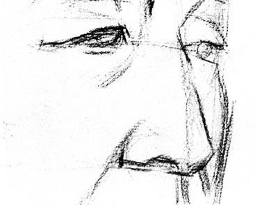 老人头像素描