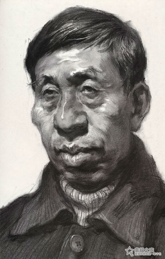 素描头像作品