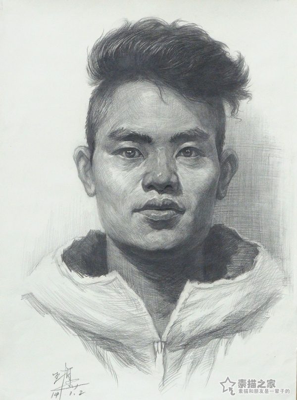 素描头像作品